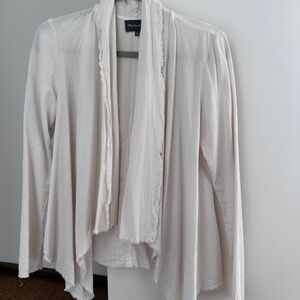 Michael Stars Cream Open Front Cardigan